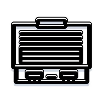 Document folder icon storing important digital information Stock Illustration