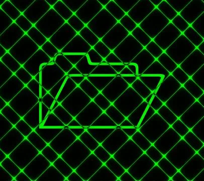 Document folder icon symbol Flat modern web design with long shadow and space Illustrazione stock