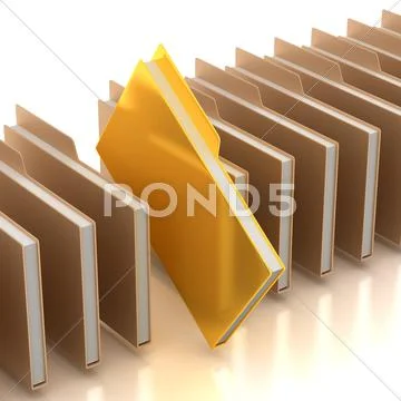 Document folder Stock Illustration