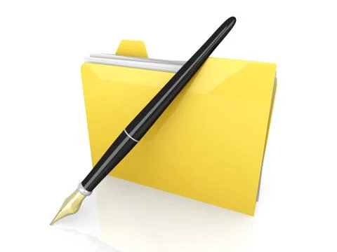 Document folder Stock Illustration
