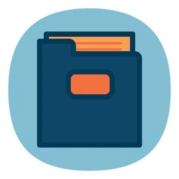 Document In Folder 스톡 일러스트