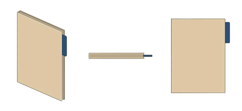 Document Folder Stock Illustration
