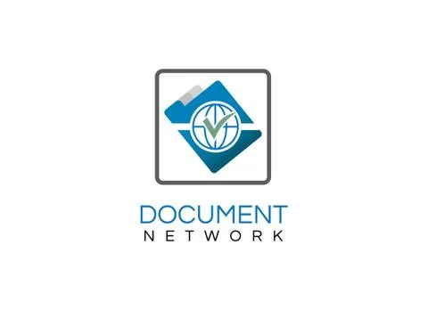 Document folder sign logo vector Stock Illustration