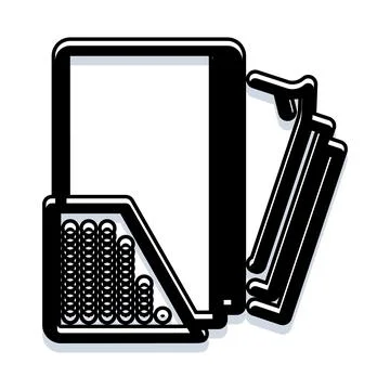 Document folder storage system icon graphic illustration Stockillustratie