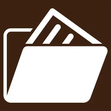 Document Folder Vector Icon Stock Illustration
