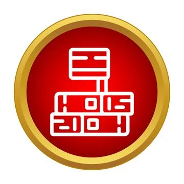 Document folders archive icon for data organization Illustrazione stock