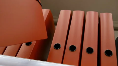 Document folders are in the office. Stock Footage 157536043