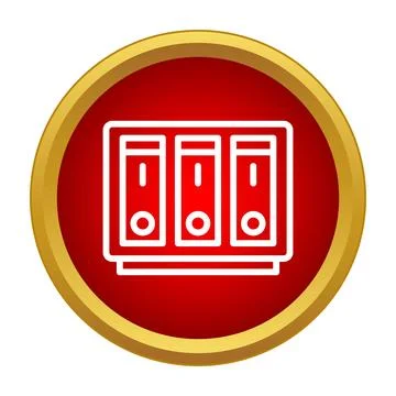 Document folders icon for organization and archive management イラスト素材
