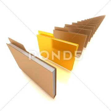 Document folders Stock Illustration