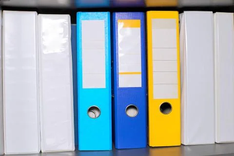 Document folders Fotos de archivo