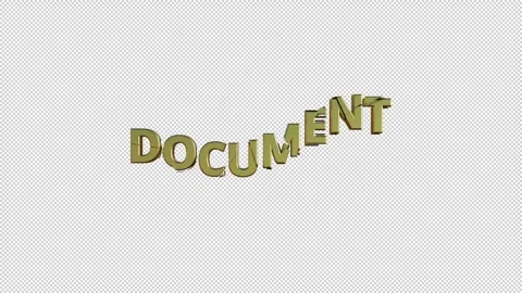 DOCUMENT Stock Footage 307981143