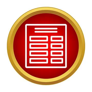 Document form icon representing application or checklist Stockillustratie