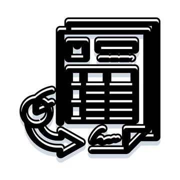 Document form transferring data for review process イラスト素材