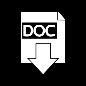 Document format icon Illustration design Illustrazione stock