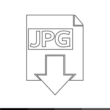 Document format icon Illustration design Stock Illustration