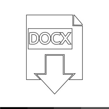 Document format icon Illustration design Illustrazione stock