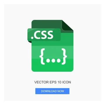 Document Formats .CSS File Paper Green Tone Color Flat Icon Vector Illustrati イラスト素材