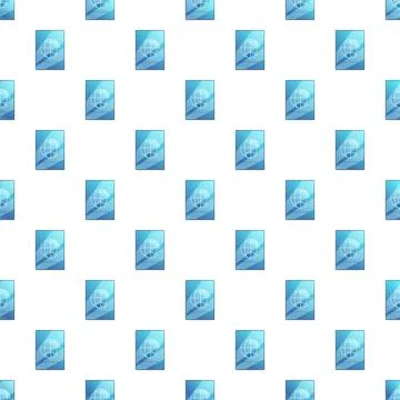 Document with globe icon on a seamless pattern Stock Illustration