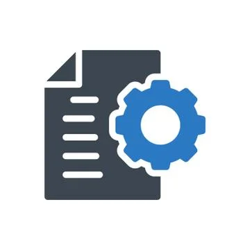 Document glyph colour icon イラスト素材