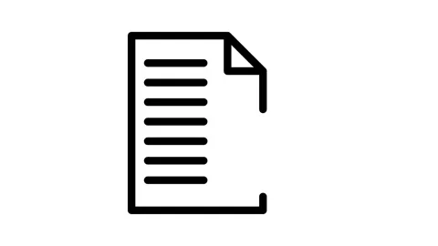 A document icon alongside a gear wheel, indicating options for editing or c.. Stock Footage 335012316