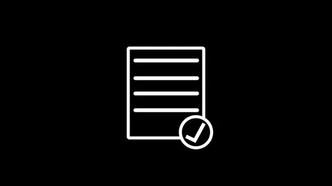 Document icon animated, document form Stock Footage 259492119