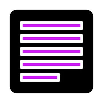 Document Icon.  Blank Document Template. Stock Illustration
