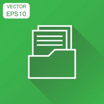 Document icon. Business concept archive data file symbol pictogram. Vector il Stock Illustration