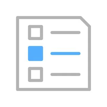 Document Icon, Checklist, Form, Report Stock Illustration