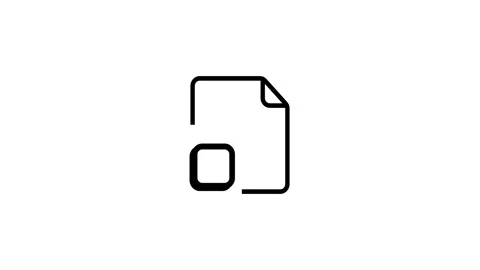 Document icon with copies page animation isolated on white background Vidéo 335587559
