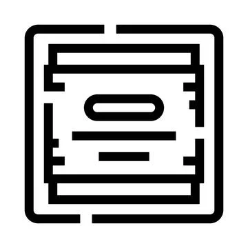 Document icon with data lines and a stylized search bar Stock Illustration