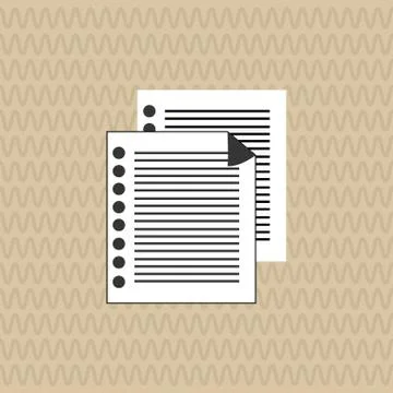 Document icon design 스톡 일러스트