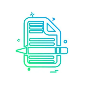 Document icon design vector イラスト素材