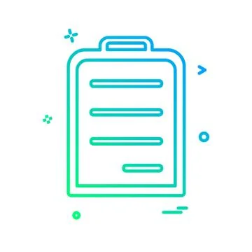 Document icon design vector 库存插图