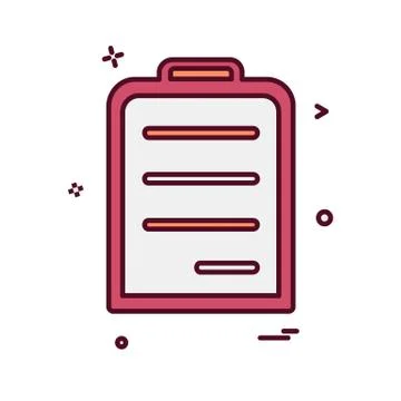 Document icon design vector 库存插图