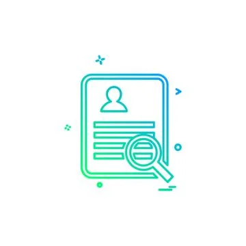 Document icon design vector 库存插图