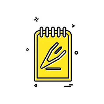 Document icon design vector 스톡 일러스트