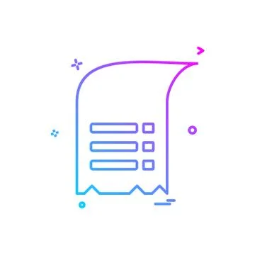 Document icon design vector Stockillustratie