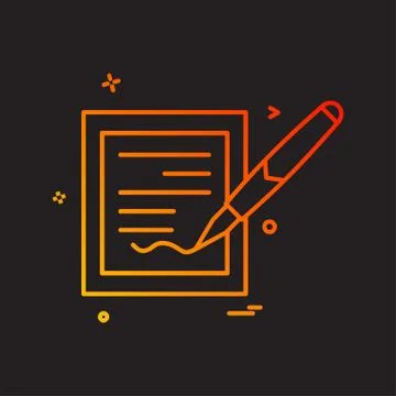 Document icon design vector Ilustración de archivo