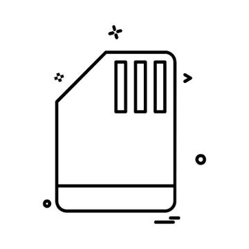 Document icon design vector Ilustración de archivo