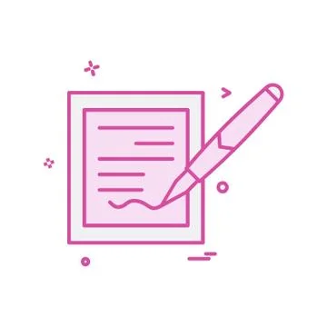 Document icon design vector Ilustración de archivo