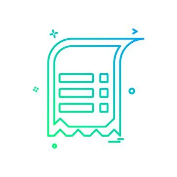 Document icon design vector Ilustración de archivo