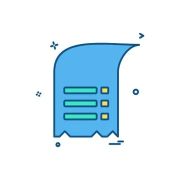 Document icon design vector Ilustración de archivo