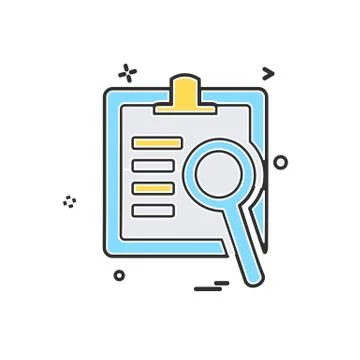 Document icon design vector Ilustración de archivo