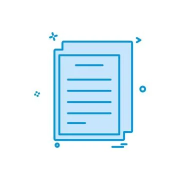 Document icon design vector Ilustración de archivo