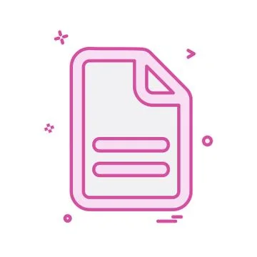 Document icon design vector Ilustración de archivo