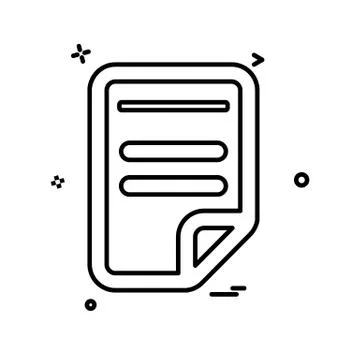 Document icon design vector イラスト素材