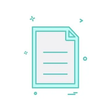 Document icon design vector Ilustración de archivo