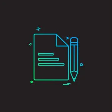Document icon design vector 库存插图