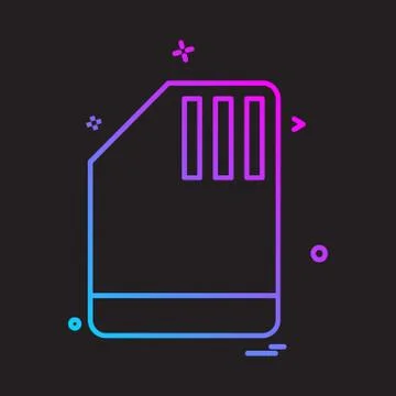 Document icon design vector Stock Illustration