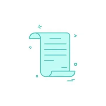 Document icon design vector Ilustración de archivo